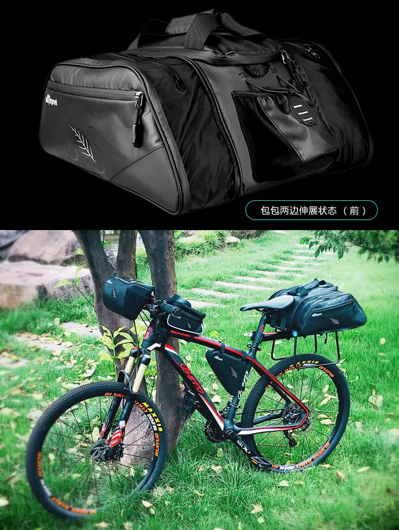Top 15L Multifunctional Bicycle Rear Seat Bag Outdoor Trunk Bag Shoulder Package Waterproof Bike Mountain Bike Accessories ciclismo 6