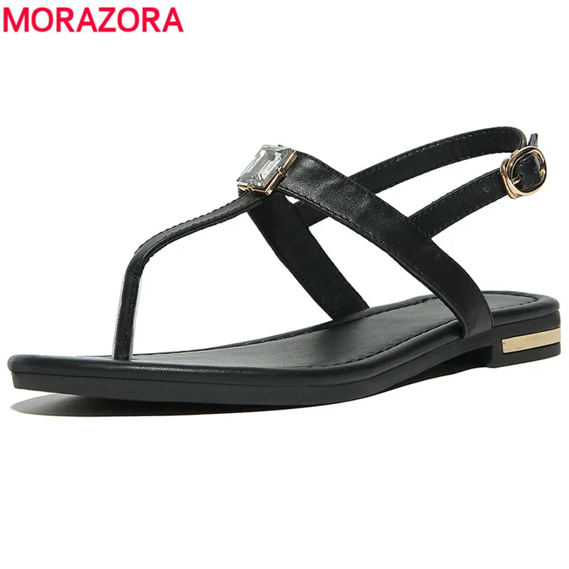 MORAZORA 2020 Genuine Leather Shoes Women Sandals New Sexy Flip Flops flat ladies summer woman beach shoes
MORAZORA 2020 Genuine Leather Shoes Women Sandals New Sexy Flip Flops flat ladies summer woman beach shoes
