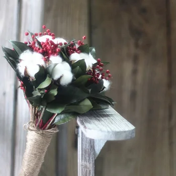 One Bunch Wedding Flower Bouquet Natural Dried Flowers Combination Cotton Red Bean And Leaves With Hand Packed Best Gift
One Bunch Wedding Flower Bouquet Natural Dried Flowers Combination Cotton Red Bean And Leaves With Hand Packed Best Gift