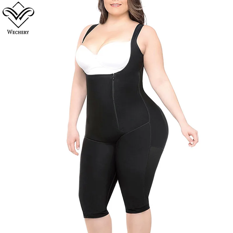 Wechery Body Shaper Women's Lingerie S-6XL Plus Size Corrective Underwear Front Zipper Underbust Thigh Tummy Shapers
Wechery Body Shaper Women's Lingerie S-6XL Plus Size Corrective Underwear Front Zipper Underbust Thigh Tummy Shapers