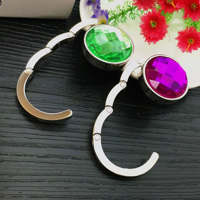 NEW practical Portable Folding Table Desk Hanging Clip Crystal Alloy Purse Handbag Bag Hanger Hook Holder
NEW practical Portable Folding Table Desk Hanging Clip Crystal Alloy Purse Handbag Bag Hanger Hook Holder