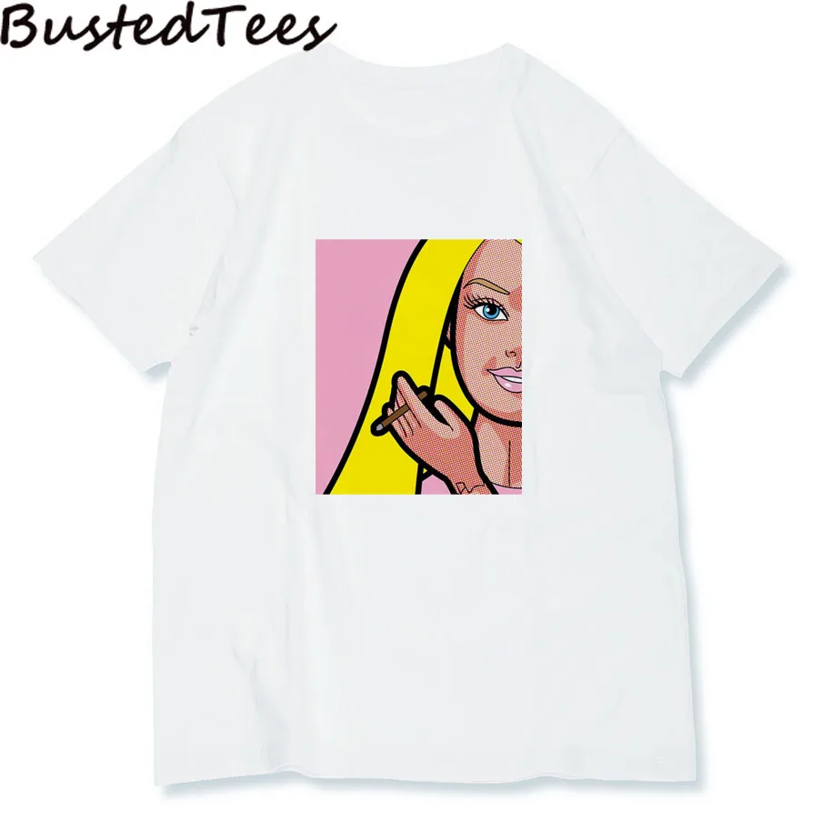 BUSTED 2019 Women Barbie Pop Art Casual Tops Tee Summer Fashion Design Cotton Comfortable Soft Print White Short Sleeve T-shirt
BUSTED 2019 Women Barbie Pop Art Casual Tops Tee Summer Fashion Design Cotton Comfortable Soft Print White Short Sleeve T-shirt