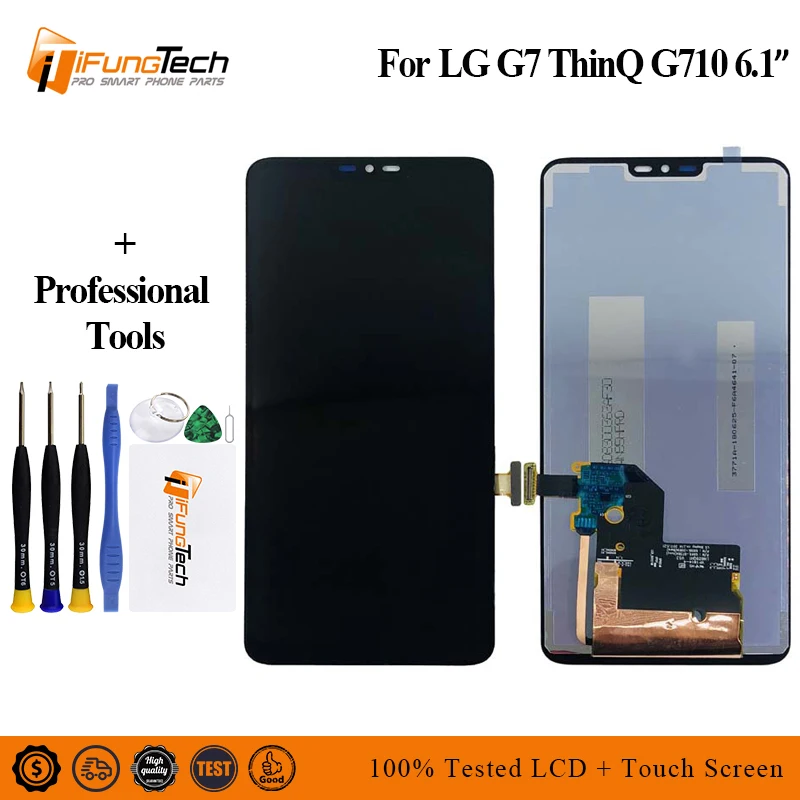For LG G7 LCD G710 G710EM G710PM G710VMP Display Touch Screen Digitizer Assembly Replacement For LG G7 ThinQ 6.1" LCDs Screen
For LG G7 LCD G710 G710EM G710PM G710VMP Display Touch Screen Digitizer Assembly Replacement For LG G7 ThinQ 6.1" LCDs Screen
