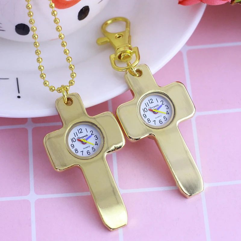 new famous creative gold cross necklace quartz pocket quartz watches women men religious holy key chains simple clock watches
new famous creative gold cross necklace quartz pocket quartz watches women men religious holy key chains simple clock watches