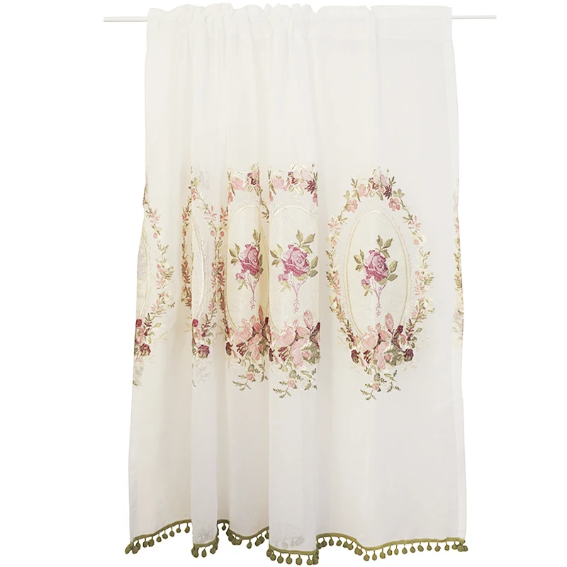 Europe and The United States Lace Curtains Rose Embroidered Curtain Half Curtain Cover Kitchen Coffee Curtain Dropshipping
Europe and The United States Lace Curtains Rose Embroidered Curtain Half Curtain Cover Kitchen Coffee Curtain Dropshipping