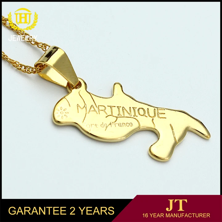 New Martinique Map Fashion Jewelry Pendant Gold Color Pendant Necklace For Women Gift
New Martinique Map Fashion Jewelry Pendant Gold Color Pendant Necklace For Women Gift