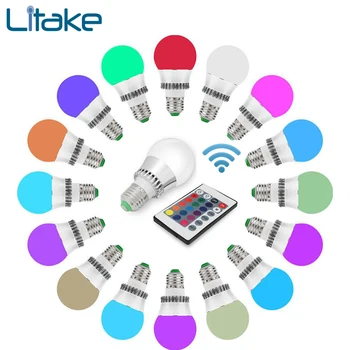 Litake Unique Colorful Changeable RGB LED Spotlight Bulb Christmas Decor Light Lamp with IR Remote Controller
Litake Unique Colorful Changeable RGB LED Spotlight Bulb Christmas Decor Light Lamp with IR Remote Controller