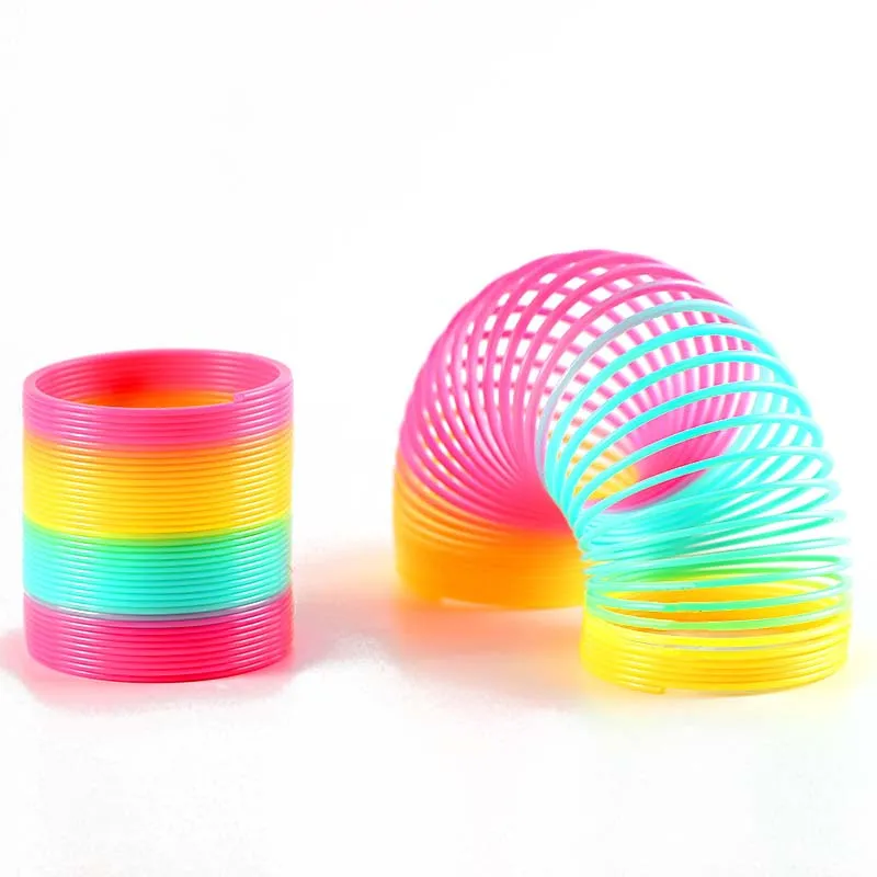 2019 New Fun Rainbow Plastic Spring Ring Colorful Rainbow Circle Funny Classic Will Climb The Stairs Coil Elastic Ring For Gifts
2019 New Fun Rainbow Plastic Spring Ring Colorful Rainbow Circle Funny Classic Will Climb The Stairs Coil Elastic Ring For Gifts