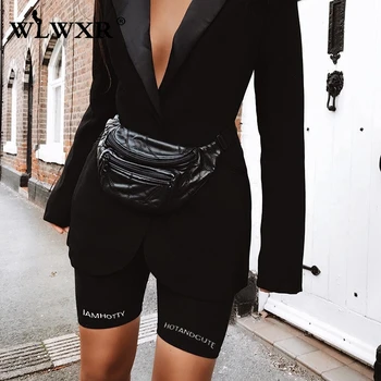 WLWXR Streetwear Fitness Biker Shorts Women Letter Printed Black Elastic High Waist Shorts Female Summer Skinny Sexy Shorts 2019
WLWXR Streetwear Fitness Biker Shorts Women Letter Printed Black Elastic High Waist Shorts Female Summer Skinny Sexy Shorts 2019