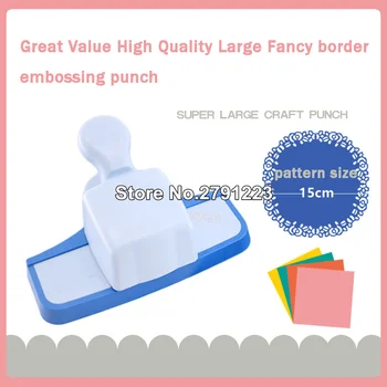 Large Fancy border embossing punch scrapbooking handmade edge device DIY paper cutter Craft gift perforadora de papel
Large Fancy border embossing punch scrapbooking handmade edge device DIY paper cutter Craft gift perforadora de papel