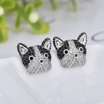 Fashion Vintage Rhinestone Animal French Bulldog Earrings for Women Cute Puppy Dog Stud Earrings Boucle D'oreille Femme
Fashion Vintage Rhinestone Animal French Bulldog Earrings for Women Cute Puppy Dog Stud Earrings Boucle D'oreille Femme