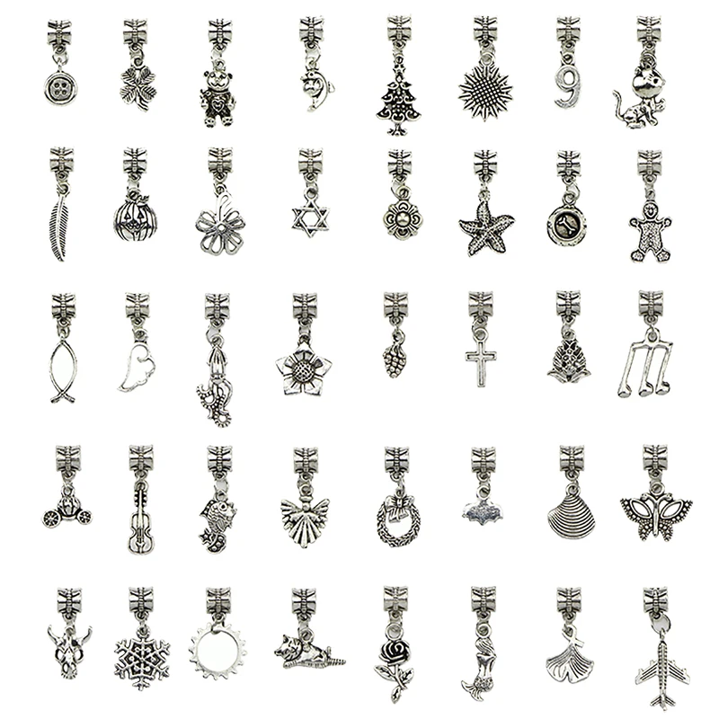 Mix 40pcs/lot Vintage Big Hole Loose Beads European Pendant Fit Charm Bracelet DIY Metal Jewelry Making
Mix 40pcs/lot Vintage Big Hole Loose Beads European Pendant Fit Charm Bracelet DIY Metal Jewelry Making
