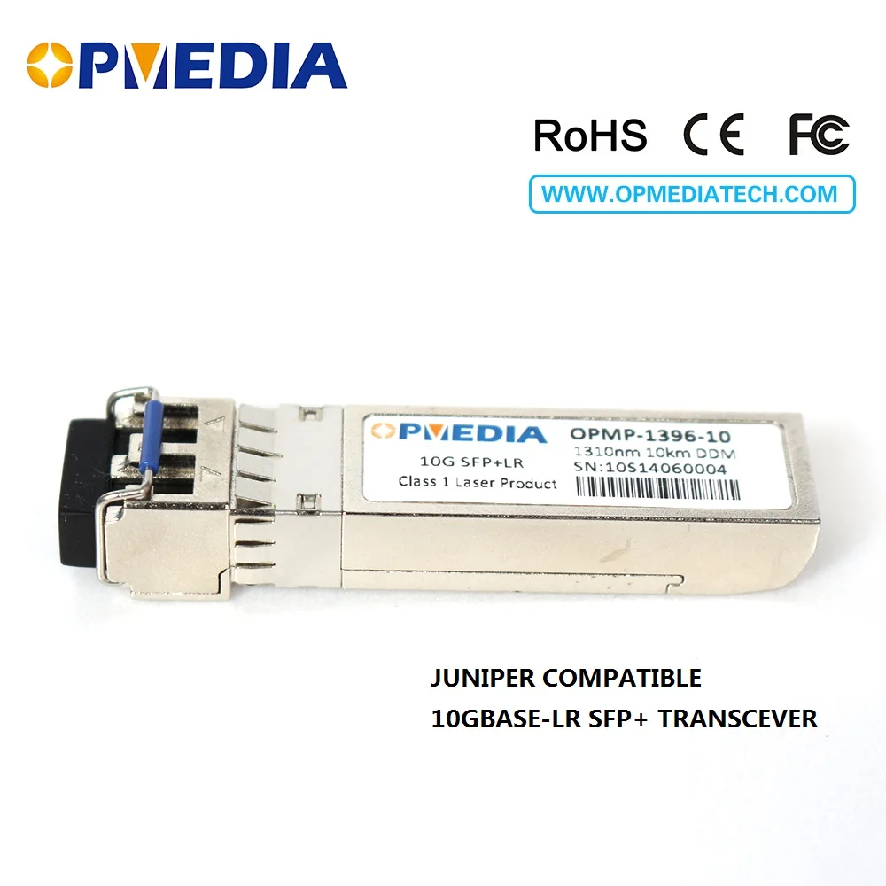 

10GBASE-LR SFP+ transceiver,10G 1310nm 10KM optical module with dual LC connector and DDM,100% compatible with Juniper equipment