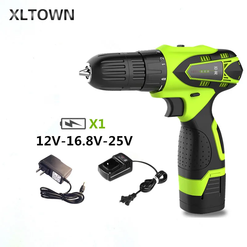 XLTOWN 12/16.8/25V cordless lithium electric drill multi-purpose rechargeable lithium battery electric screwdriver Power tools
XLTOWN 12/16.8/25V cordless lithium electric drill multi-purpose rechargeable lithium battery electric screwdriver Power tools