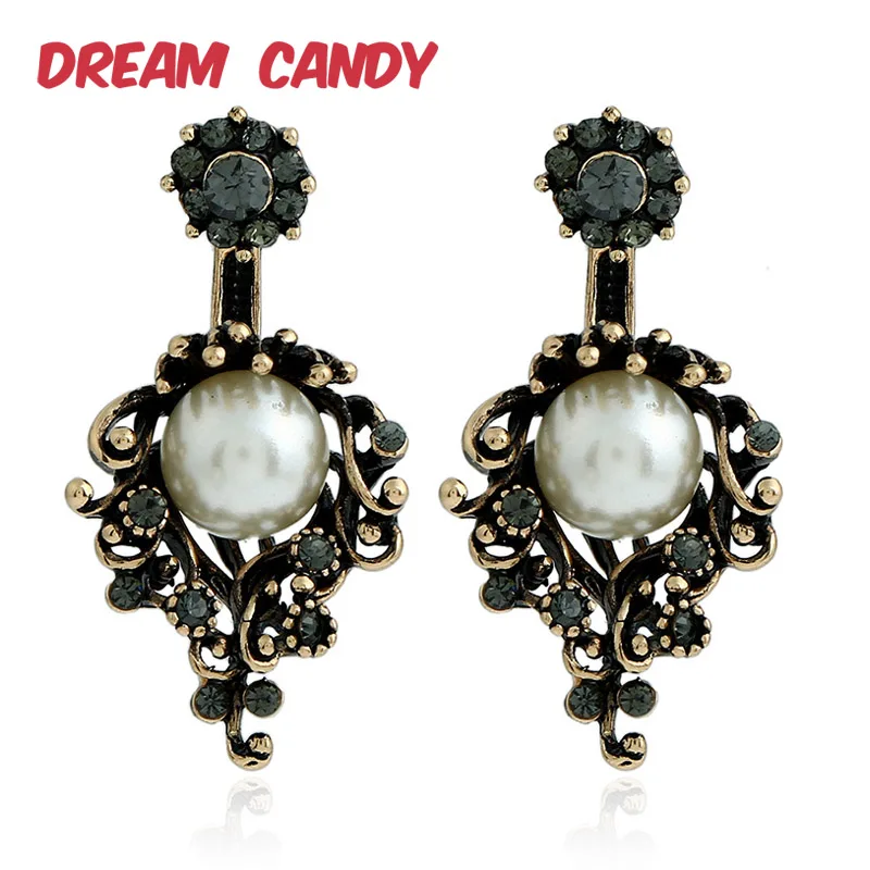 Dream Candy Vintage Pearl Flower Earrings for Women 2 Colors Fashion Stud Earring Rhinestone Jewelry Earring Accessories 2019
Dream Candy Vintage Pearl Flower Earrings for Women 2 Colors Fashion Stud Earring Rhinestone Jewelry Earring Accessories 2019