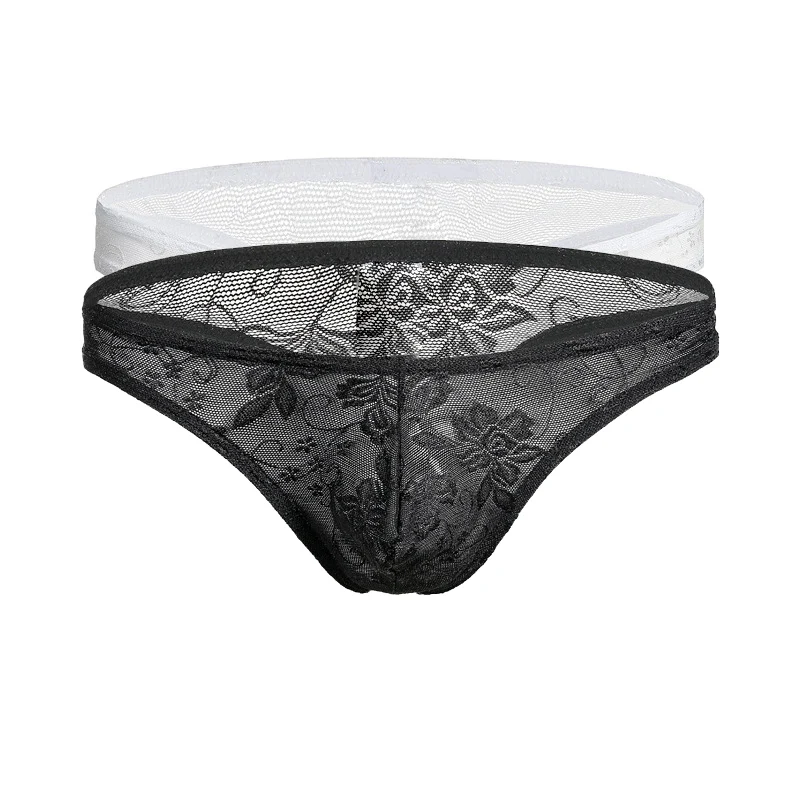 2018 Men's briefs Seamless G-string Thong Sexy Ultra-thin Breathable Lace Spandex Underwear Underpants Low Rise with Pouch
2018 Men's briefs Seamless G-string Thong Sexy Ultra-thin Breathable Lace Spandex Underwear Underpants Low Rise with Pouch