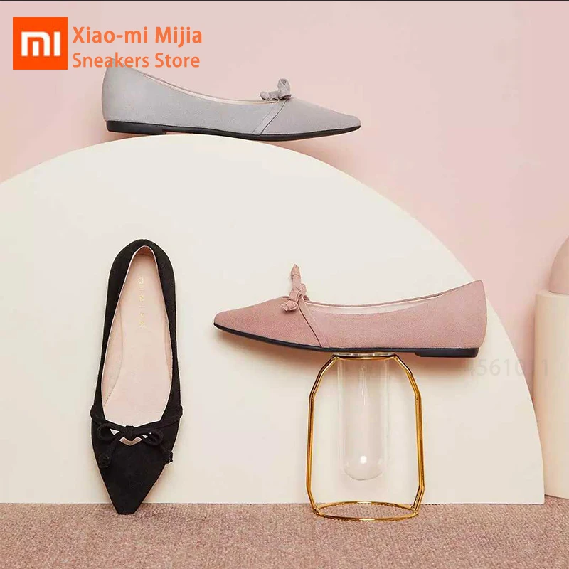 Xiaomi Mijia Women Flat Shoes Soft Suede Comfortable Foot Pointed lady Spring Summer Lightweight Walking shoes Smart home
Xiaomi Mijia Women Flat Shoes Soft Suede Comfortable Foot Pointed lady Spring Summer Lightweight Walking shoes Smart home