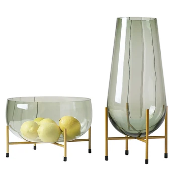 Simple Green Glass Vase Figurines Craft Creative Vase Modern Big Fruit Tray Miniature Home Decoration Accessories Birthday Gifts
Simple Green Glass Vase Figurines Craft Creative Vase Modern Big Fruit Tray Miniature Home Decoration Accessories Birthday Gifts