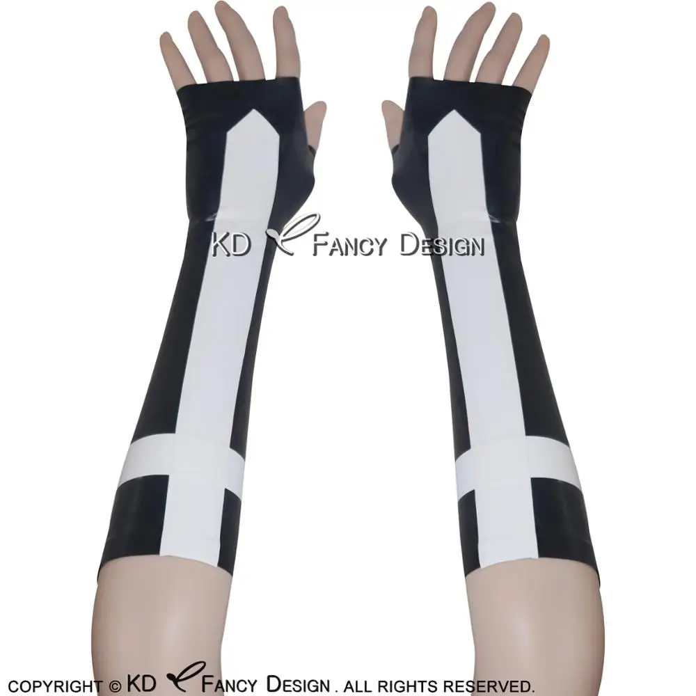 Black And White Cross Sexy Short Latex Gloves Rubber Mittens Mini Gauntlets ST-0016
Black And White Cross Sexy Short Latex Gloves Rubber Mittens Mini Gauntlets ST-0016