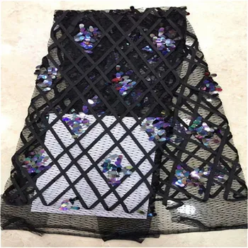 black New Designs African Lace Fabric With sequins African Lace Embroidery Guipure Lace Trim High Quality for Nigerian Dress
black New Designs African Lace Fabric With sequins African Lace Embroidery Guipure Lace Trim High Quality for Nigerian Dress