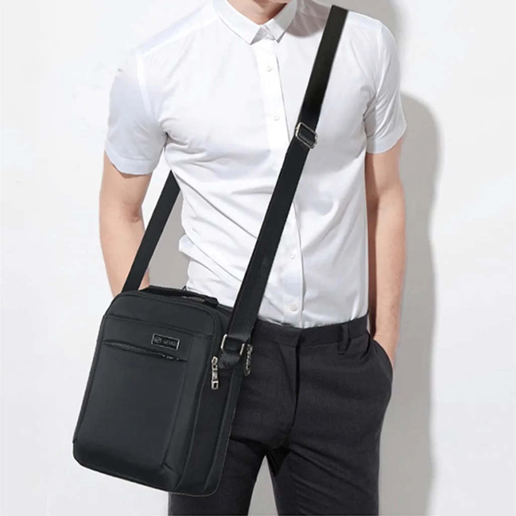 Summer 2019 Hot Sale Men's Fashion Casual Solid Color Business Shoulder Bag Large Capacity Outdoor Messenger Bags
Summer 2019 Hot Sale Men's Fashion Casual Solid Color Business Shoulder Bag Large Capacity Outdoor Messenger Bags