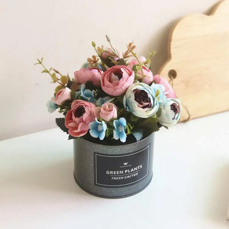 Artificial Flowers Potted Delicate Silk Hand Made Bud With Iron Flower Pot For Home Decor For Home Decoration Bud bunch
Artificial Flowers Potted Delicate Silk Hand Made Bud With Iron Flower Pot For Home Decor For Home Decoration Bud bunch