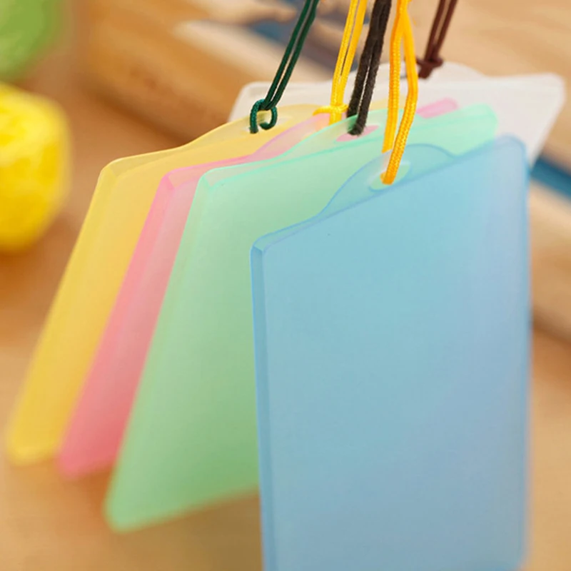 5pcs Solid Color Transparency Card Cover Plastic Box Design Kawaii Stationery Business Card Holder Bus ID Card Wallet
5pcs Solid Color Transparency Card Cover Plastic Box Design Kawaii Stationery Business Card Holder Bus ID Card Wallet