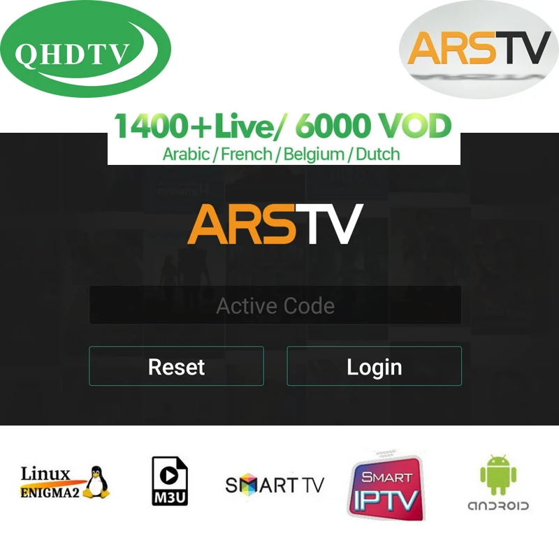 1 Year QHDTV Subscription 1400 Channels 6000 VOD France Arabic Dutch US MA Belgium IP TV For Android TV Box m3u Smart tv VLC
1 Year QHDTV Subscription 1400 Channels 6000 VOD France Arabic Dutch US MA Belgium IP TV For Android TV Box m3u Smart tv VLC