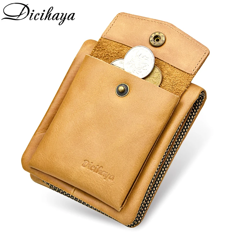 DICIHAYA Genuine Leather Men Wallet Cowhide Cover Coin Purse Small Brand Male Credit&ID Multifunctiona 100% leather Men wallets
DICIHAYA Genuine Leather Men Wallet Cowhide Cover Coin Purse Small Brand Male Credit&ID Multifunctiona 100% leather Men wallets