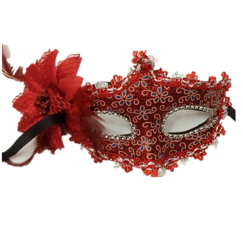 Flower Halloween mask sexy masquerade masks Dance Party Bar Princess Venice Mask High-grade Rose Party Mask Supplies (3)