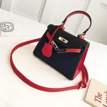 Women's One Shoulder Korean Fashion Atmosphere Joker Shoulder Messenger Bag Contrast Handbag