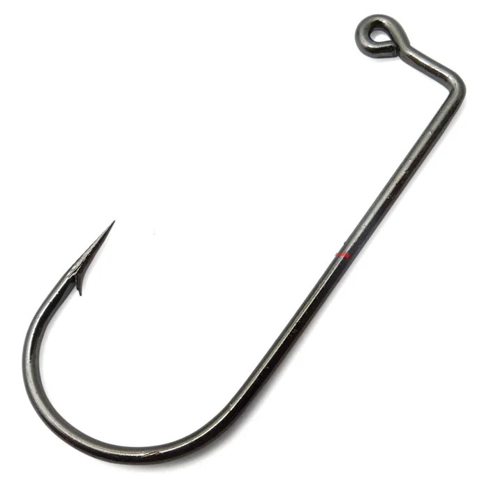 

50pcs 9147 High carbon steel fishhook black 90 degree Aberdeen jig fishing hooks size 8# to 6/0#