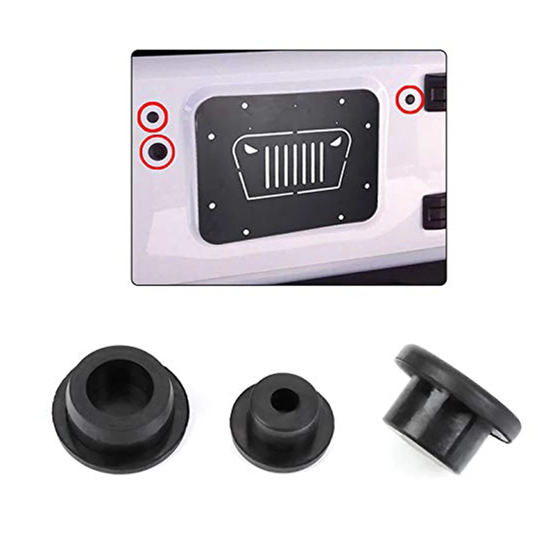 For Jeep Wrangler JK Tailgate 3pcs Black Rubber Plugs 2007-2018 2008 2009 2010 2000 2014 2015 2016 Removable Snug Hole Plug
For Jeep Wrangler JK Tailgate 3pcs Black Rubber Plugs 2007-2018 2008 2009 2010 2000 2014 2015 2016 Removable Snug Hole Plug