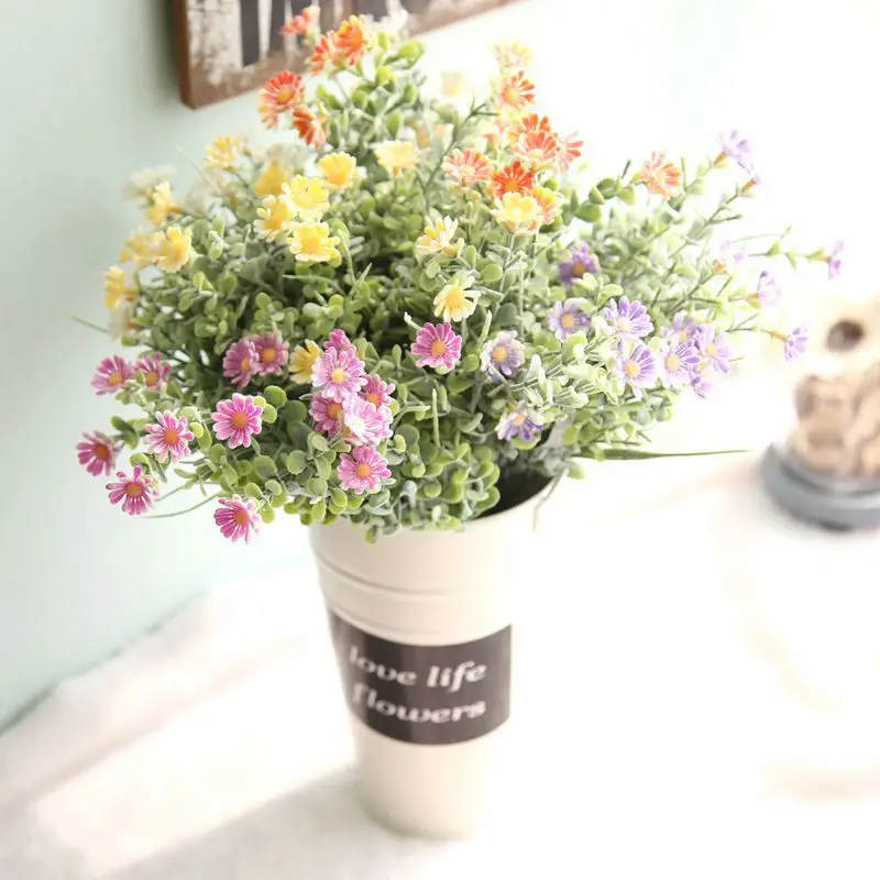 1 Bouquet Artificial Daisy Flowers Simulation Plants Fake flowers Marguerites Plastic Flowers for Home Wedding Decoration
1 Bouquet Artificial Daisy Flowers Simulation Plants Fake flowers Marguerites Plastic Flowers for Home Wedding Decoration