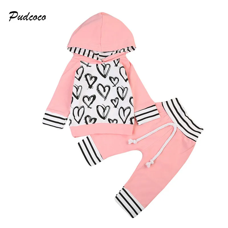Pudcoco Toddler Kids Baby Girl Clothes 2017 Autumn Winter Heart Print Hooded Sweatshirt Tops+Pant Legging 2PCS Clothing Set 0-3Y
Pudcoco Toddler Kids Baby Girl Clothes 2017 Autumn Winter Heart Print Hooded Sweatshirt Tops+Pant Legging 2PCS Clothing Set 0-3Y