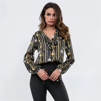 Women Tops Summer 2019 Sexy Korean Style Fashion Clothing Women Shirt Print V Neck Casual Blouse
Women Tops Summer 2019 Sexy Korean Style Fashion Clothing Women Shirt Print V Neck Casual Blouse