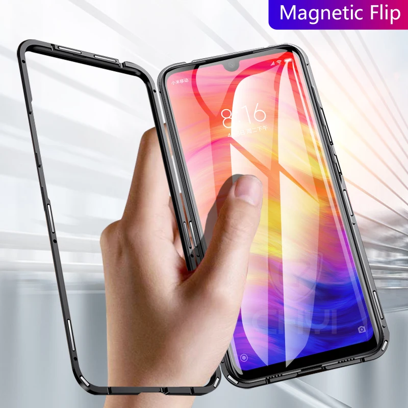 chyi magnetic case for xiaomi redmi note 7 5 6 pro clear tempered glass back cover metal frame shockproof protective coque
chyi magnetic case for xiaomi redmi note 7 5 6 pro clear tempered glass back cover metal frame shockproof protective coque