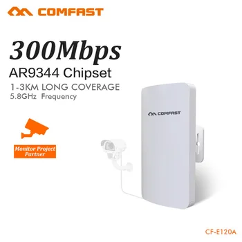 COMFAST Mini Access Point 5.8Ghz 300mbps Outdoor CPE Wifi Router Repeater AP for IP Camera Project 1-2KM Long Range CF-E120A V3
COMFAST Mini Access Point 5.8Ghz 300mbps Outdoor CPE Wifi Router Repeater AP for IP Camera Project 1-2KM Long Range CF-E120A V3