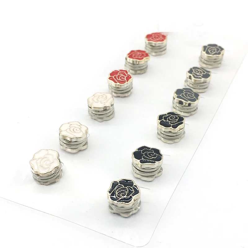 Mini Enamel Rose Brooches Mixed Color Magnet Hijab Buckle Flower Rose 12PCS Woman Wedding Muslim Brooches Safety Scarf Hijab Pin
Mini Enamel Rose Brooches Mixed Color Magnet Hijab Buckle Flower Rose 12PCS Woman Wedding Muslim Brooches Safety Scarf Hijab Pin