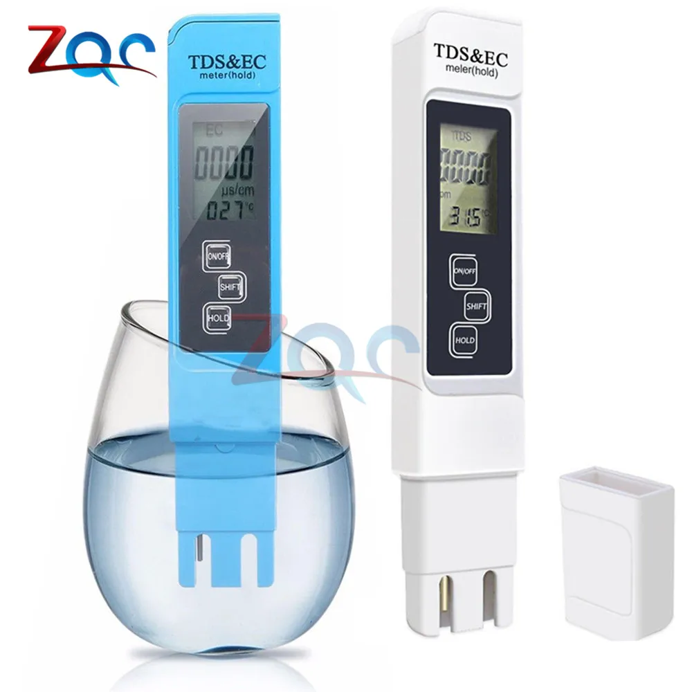 TDS EC Meter Temperature Tester pen 3 In1 Function Conductivity Water Quality Measurement Tool TDS&EC Tester 0-9990ppm
TDS EC Meter Temperature Tester pen 3 In1 Function Conductivity Water Quality Measurement Tool TDS&EC Tester 0-9990ppm