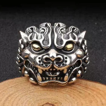 SOQMO 925 Sterling Silver Ancient Chinese Animal Rings for Men Vintage Dragon Resizable Ring Thai Silver Jewelry SQM004
SOQMO 925 Sterling Silver Ancient Chinese Animal Rings for Men Vintage Dragon Resizable Ring Thai Silver Jewelry SQM004