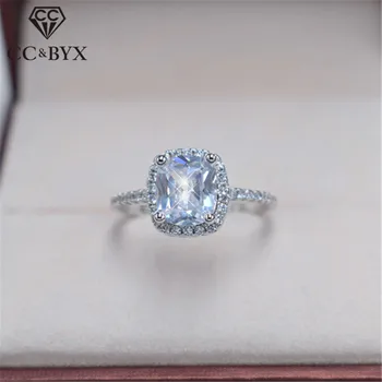 CC Trendy Rings For Women 925 Silver Cubic Zirconi Rectangle Stone Bridal Wedding Bijoux Femme Engagement Ring Anillos CC595
CC Trendy Rings For Women 925 Silver Cubic Zirconi Rectangle Stone Bridal Wedding Bijoux Femme Engagement Ring Anillos CC595