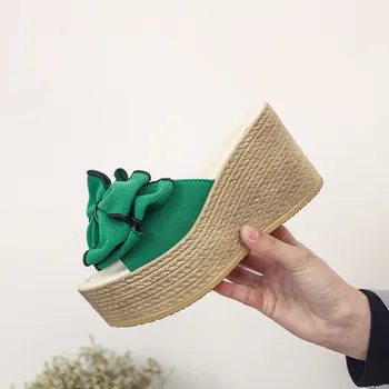 Vogue Nice New Sweet Slides Women Flock Platform Wedges High Heels Bowtie Peep Toe Summer Concise Girls Beige Shoes CAZ2266
Vogue Nice New Sweet Slides Women Flock Platform Wedges High Heels Bowtie Peep Toe Summer Concise Girls Beige Shoes CAZ2266