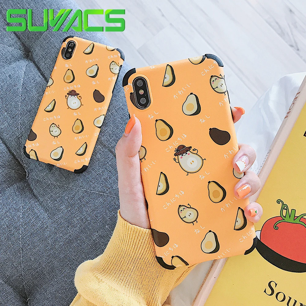SUYACS Korean Style Avocado Case For iPhone XS MAX XR X 6 6S 7 8 Plus Soft Matte Yellow Bottom Phone Back Cover Case Coque
SUYACS Korean Style Avocado Case For iPhone XS MAX XR X 6 6S 7 8 Plus Soft Matte Yellow Bottom Phone Back Cover Case Coque