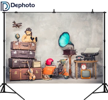 DePhoto Baby Birthday Party Photo Backdrops for Photography Background Vintage Retro Suitcase Newborn Photography Props Studio 
DePhoto Baby Birthday Party Photo Backdrops for Photography Background Vintage Retro Suitcase Newborn Photography Props Studio