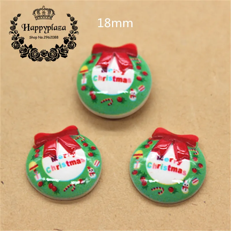 20pcs Resin Flatback Cabochon Christmas Wreath Miniature Art Supply Decoration Charm Craft,18mm
20pcs Resin Flatback Cabochon Christmas Wreath Miniature Art Supply Decoration Charm Craft,18mm