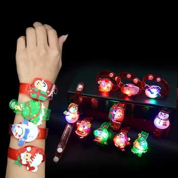Cartoon Christmas LED Night Light Party Xmas Decoration Colorful LED Watch Toy Boys Girls Flash Wrist Band Glow Luminous Bracel
Cartoon Christmas LED Night Light Party Xmas Decoration Colorful LED Watch Toy Boys Girls Flash Wrist Band Glow Luminous Bracel