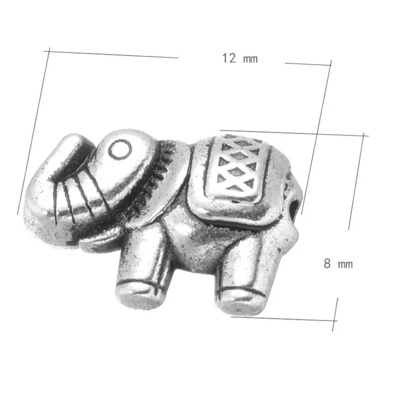 20PCS Antique Silver Plated Elephant Spacer Loose Beads for Jewelry Making Bracelet DIY Handmade Crafts
20PCS Antique Silver Plated Elephant Spacer Loose Beads for Jewelry Making Bracelet DIY Handmade Crafts