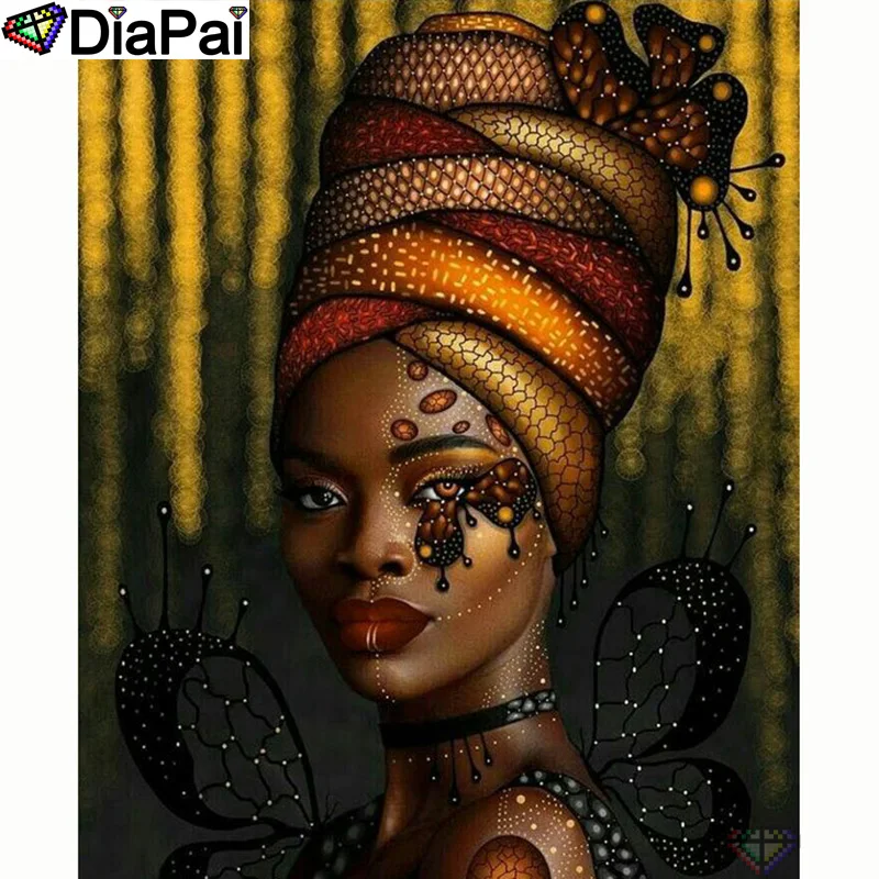 DIAPAI 100% Full Square/Round Drill 5D DIY Diamond Painting "African beauty" Diamond Embroidery Cross Stitch 3D Decor A20099
DIAPAI 100% Full Square/Round Drill 5D DIY Diamond Painting "African beauty" Diamond Embroidery Cross Stitch 3D Decor A20099