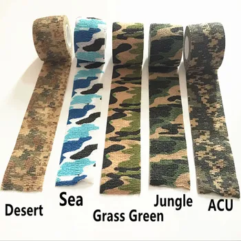 Optional Color 12Rolls 5cm*4.5m Elastic Stealth Tape Tactical Camouflage Tape Self-adhesive Bandage Waterproof Wrap Tapes Belt
Optional Color 12Rolls 5cm*4.5m Elastic Stealth Tape Tactical Camouflage Tape Self-adhesive Bandage Waterproof Wrap Tapes Belt